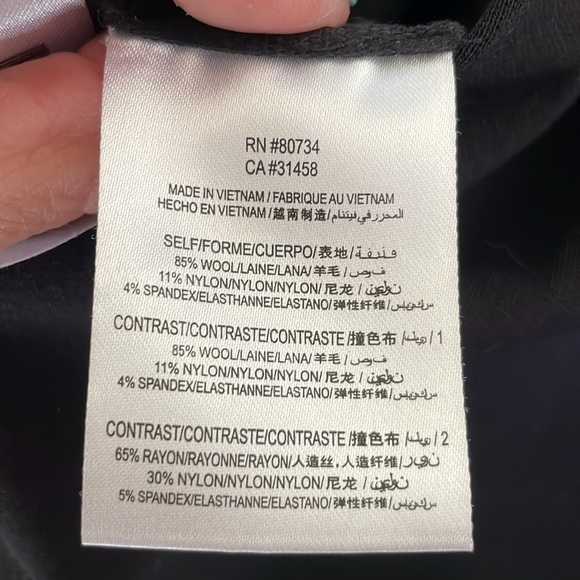 BCBGMaxazria Black Tuxedo Vest Single Button Size XS Formal City Lined - Picture 5 of 12